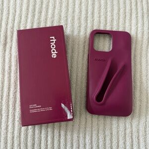 rhode iphone 15 pro max case brand new in raspberry jelly